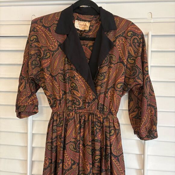 Candace By Ingrid Paisley‎ Midi Dress Size 5/6 - Picture 3 of 11